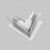 фото Угол-соединитель 45° Exility встраиваемый под ГКЛ 12,5мм, белый Maytoni Technical TRA034CLS-42.12W