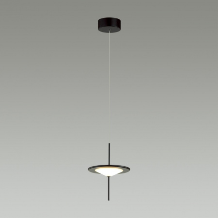 фото Черный/белый матовый металл/акрил Подвес LED 10W 3000K STEKA L-VISION, арт. 5012/10L