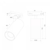 фото Basic System Comel Трековый поворотный светильник 10W 4200K черный 85210/01