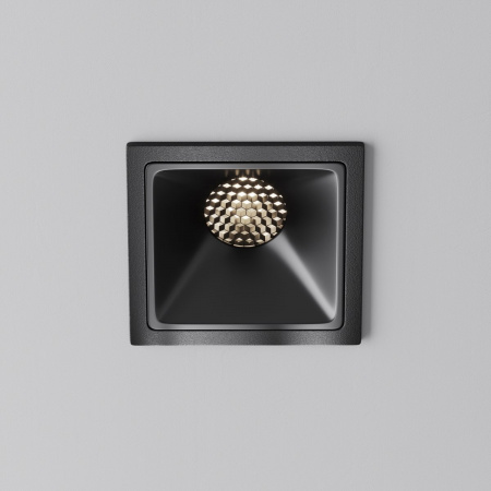 фото Встраиваемый светильник Maytoni Technical Alfa LED DL043-01-10W4K-SQ-B-1, черный