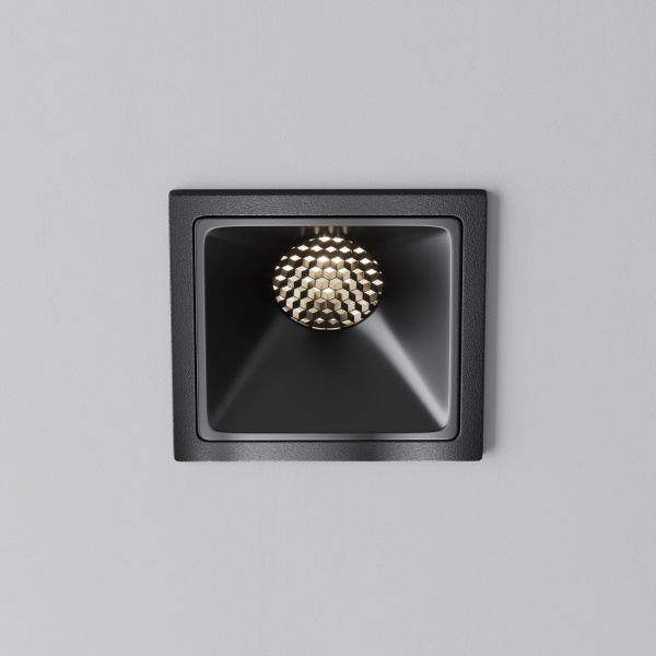 фото Встраиваемый светильник Maytoni Technical Alfa LED DL043-01-10W4K-SQ-B-1, черный