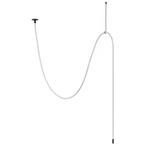 Черный/металл/канат Потолочный св-к встраиваемый (2 крепления и крючок в комплекте) IP20 LED 40W 1580Лм 4000K CORDA HIGHTECH, арт. 4391/40CL