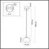 фото Подвесной светильник зеленый/бронз/металл/стекло IP20 LED 4W 3000K 220V MELA L-VISION, арт. 7045/4L