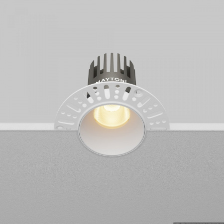 фото Встраиваемый светильник Maytoni Technical Dip DL119-10W-2.7K-TRS-W, белый