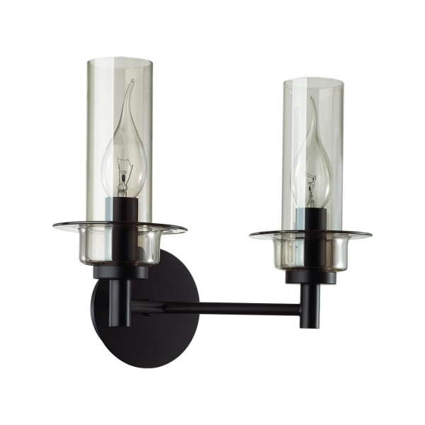 Черный/дымчатый/металл/стекло Бра E14 2*40W 220V MADONNA CLASSI, арт. 6555/2W