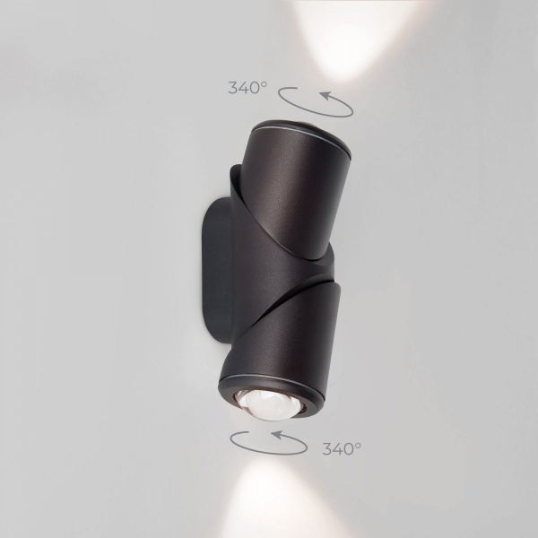 фото Уличный настенный поворотный светильник GIRA D LED IP54 35127/D черный