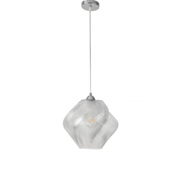 Хром/прозрачный, металл/стекло Подвес E27 1*60W 220V TIDE MODERNI, арт. 8288/1A
