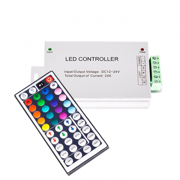 Контроллер RGB DC12-24V 24A (8А*3) 288W с пультом