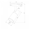 фото Slim Magnetic R02 Трековый светильник 12W 3000K (черный) 85012/01