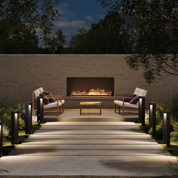 фото Ландшафтный светильник Maytoni Outdoor Frama O469FL-L12GF3K, графит