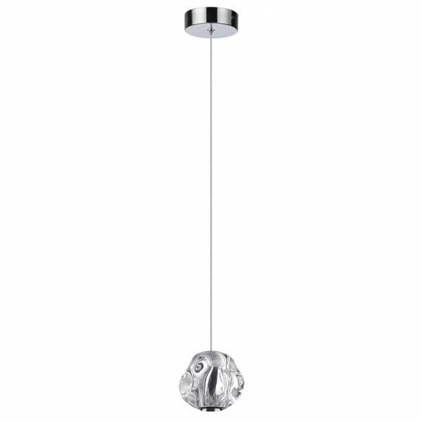 Хром/прозрачный/металл/акрил Подвес LED 5W 4000K 250Лм JEMSTONE L-VISION, арт. 5084/5L
