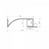 фото Алюминиевый профиль для плинтуса под светодиодную ленту LL-2-ALP021, серебристый