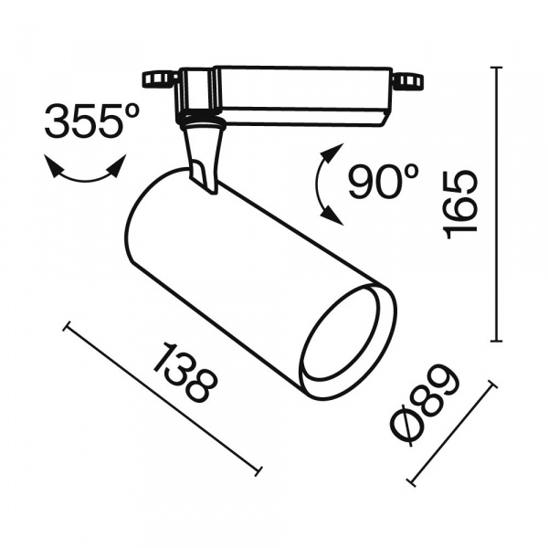 фото Трековый светильник Maytoni Technical Vuoro TR003-1-26W4K-S-W, белый
