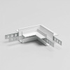 фото Slim Magnetic Коннектор угловой для встраиваемого шинопровода под ГКЛ 9,5мм белый 85214/00
