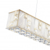 фото Золото/прозрачный/белый/металл/хрусталь/алебастр Подвес LED 35W 3700K CROSSA HALL, арт. 5072/50L