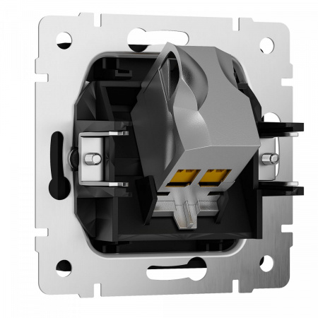фото Розетка Ethernet RJ-45 cat. 6A экранированная (черный матовый) W5120108