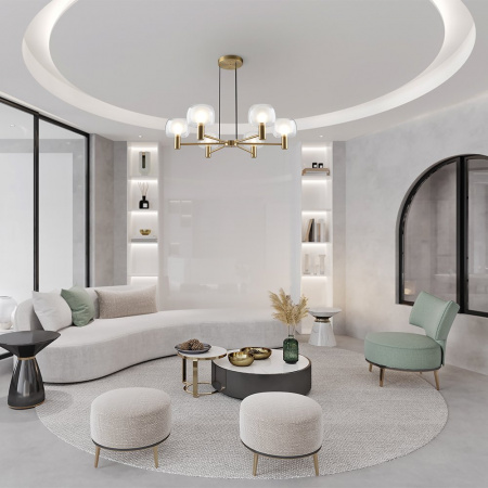 фото Подвесной светильник Maytoni Vision MOD411PL-06G, золото