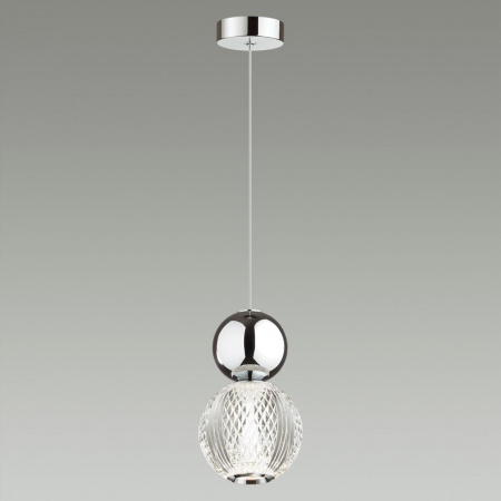 фото Хром/прозрачный/металл/акрил Подвес LED 7W 4000K 350Лм CRYSTAL L-VISION, арт. 5007/7L