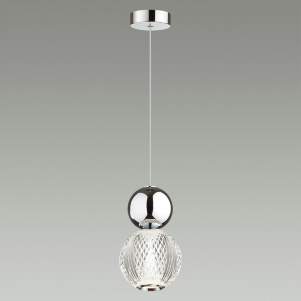 фото Хром/прозрачный/металл/акрил Подвес LED 7W 4000K 350Лм CRYSTAL L-VISION, арт. 5007/7L