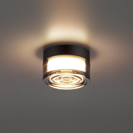 фото Светильник черный/дымчатый/стекло/поликарбонат IP65 LED 6W 410Лм 2200/2700/3000K 120° 220-240V RONDA HIGHTECH, арт. 7157/6CL
