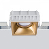 фото Комплект из светильника и рамки DOMINO QUAD MR16 ЗОЛОТО Domino Lightstar G214503