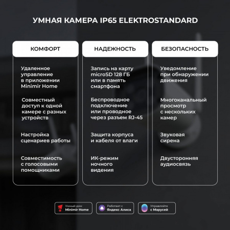 фото Умная видеокамера белая IP65 76500/01
