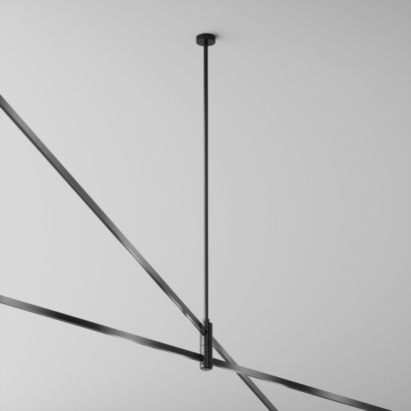 фото Крепление потолочное Длинное / Long двойное 700мм Flarity черный Maytoni Technical TRA159C-D1-B