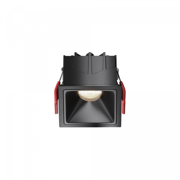 Встраиваемый светильник Maytoni Technical Alfa LED DL043-01-10W4K-SQ-B-1, черный