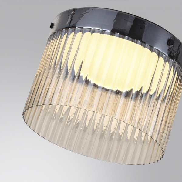 фото Черный/светл.янтарный/металл/стекло Потолочный светильник LED 24W 4000К 2715Лм PILLARI L-VISION, арт. 5047/24LC