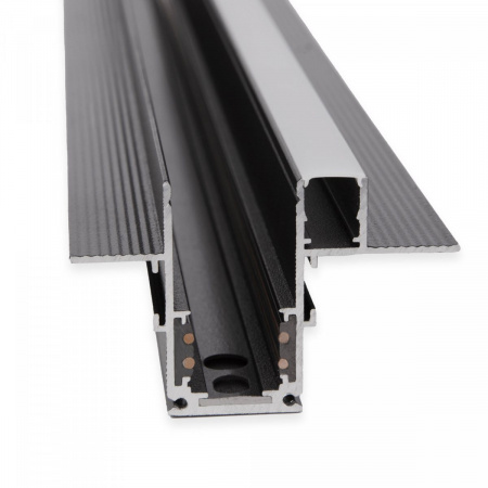 фото Slim Magnetic Шинопровод встраиваемый с местом под светодиодную ленту чёрный (2м) 85132/00