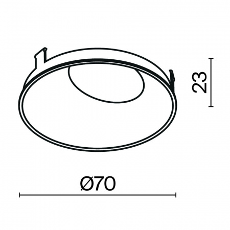 фото Декоративная рамка-отражатель для светильников серии Образ / Wise Maytoni Technical Ring057-10-MG, матовое золото