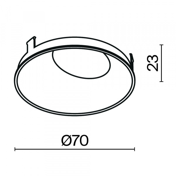 фото Декоративная рамка-отражатель для светильников серии Образ / Wise Maytoni Technical Ring057-10-MG, матовое золото