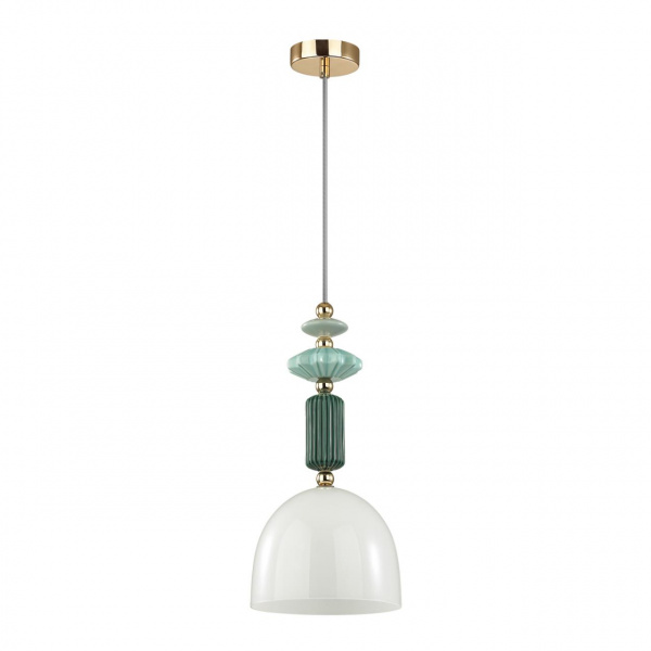Золото/разноцветн./керамика/стекло Подвес E14 1*40W CANDY CLASSIC, арт. 4861/1C