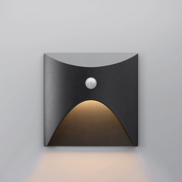 фото Подсветка для лестниц с датчиком движения 40158/LED, черный, 3000K
