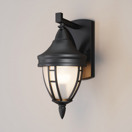 фото Уличный настенный светильник Maytoni Outdoor Rivoli O027WL-01B, черный
