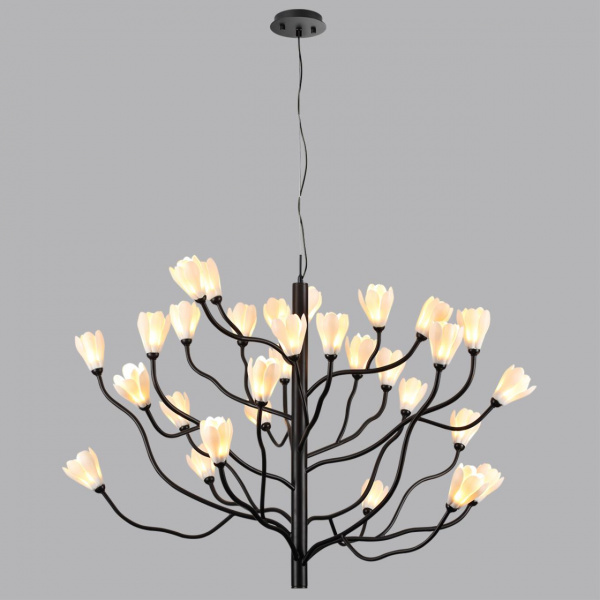фото Черный матовый/белый/фарфор Люстра G4 LED 30*5W GARDI MODERN, арт. 5090/30
