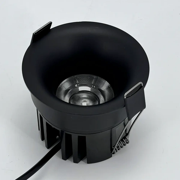 Свет-к LED (S1312) встр. круг. 220-240V COB 12W 4000K черный WO