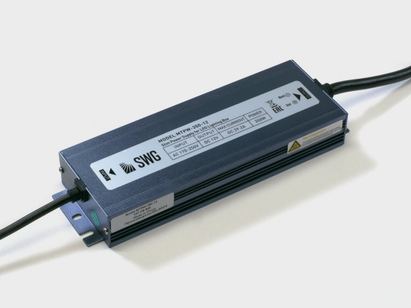 Блок питания SWG для светодиодных лент TPW, 350 W Влагозащитный, 12 V, MTPW-350-12