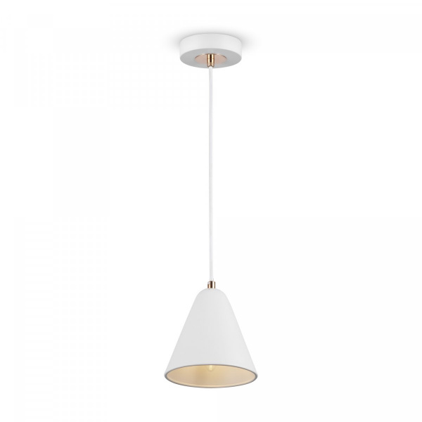 фото Подвесной светильник Freya Falke Market FR8001PL-01WG, белый с золотом