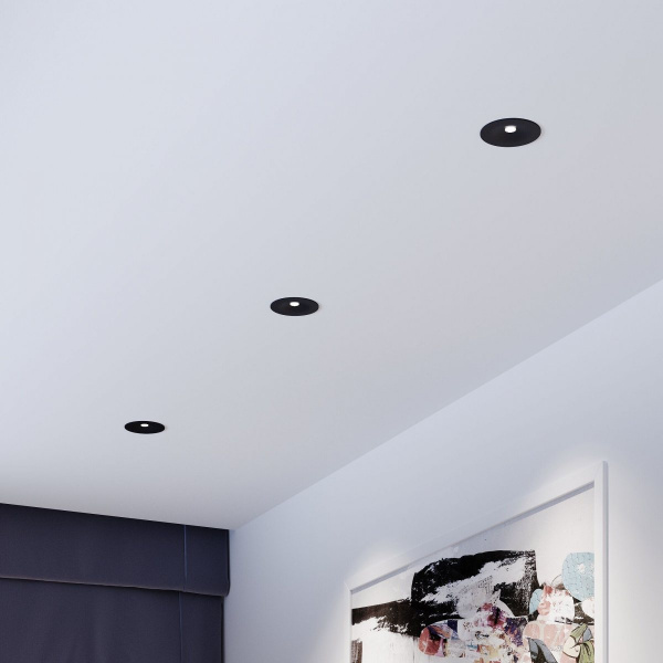 фото Светильник встраиваемый светодиодный Binnie 12W 4000K черный 15275/LED