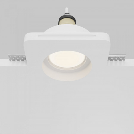 фото Встраиваемый светильник Maytoni Technical Gyps Modern DL002-GU10-01-W, белый
