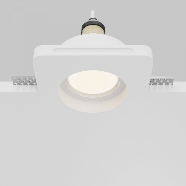 фото Встраиваемый светильник Maytoni Technical Gyps Modern DL002-GU10-01-W, белый