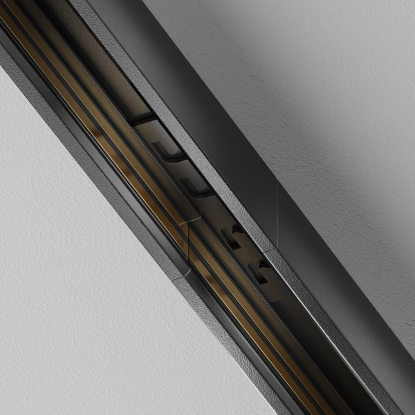 фото Коннектор прямой Exility X накладной/встраиваемый, черный, 2шт. Maytoni Technical TRA239C-21B