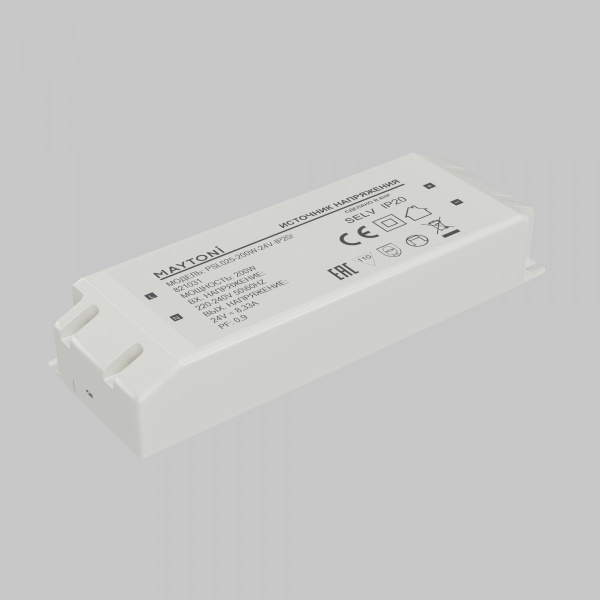 фото Источник напряжения PSL025 24В 200Вт IP20 Maytoni 821031, белый