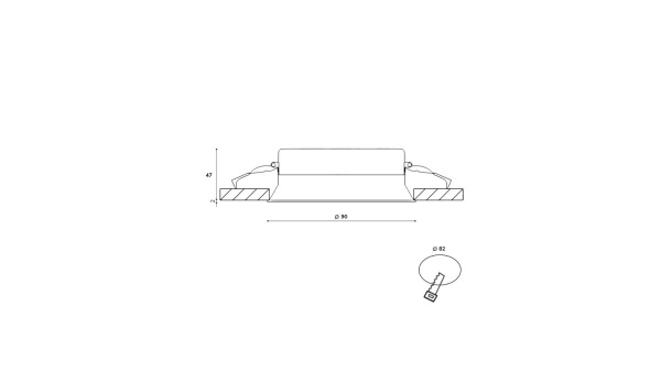 фото Светильник светодиодный диммируемый потолочный встраиваемый SWG, серия WL-BQ, Черный, 9Вт, IP44, Нейтральный белый (4000К), BQ009109-BL-NW
