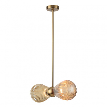 фото Золотой/янтарный/металл/стекло Подвес E14 2*40W ELICA MODERN, арт. 5402/2