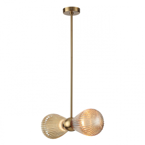 фото Золотой/янтарный/металл/стекло Подвес E14 2*40W ELICA MODERN, арт. 5402/2