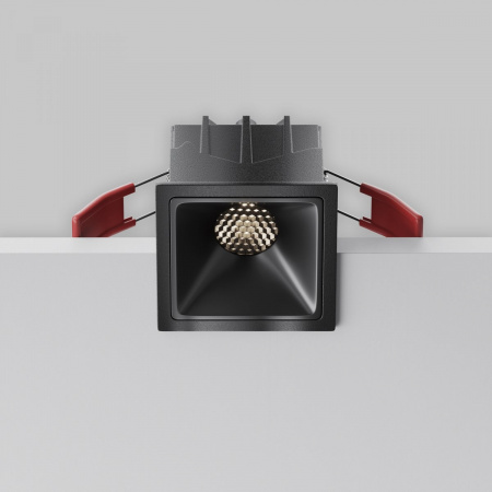 фото Встраиваемый светильник Maytoni Technical Alfa LED DL043-01-10W4K-SQ-B-1, черный