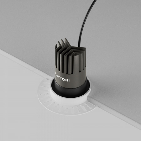 фото Встраиваемый светильник Maytoni Technical Dip DL124-10W-3K-TRS-B, черный