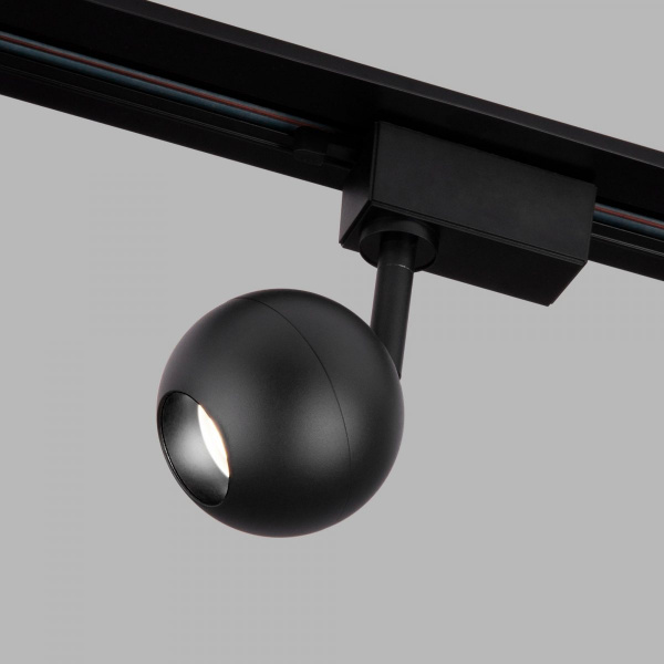 фото Трековый светодиодный светильник для однофазного шинопровода Ball Черный 8W 4200K LTB76
